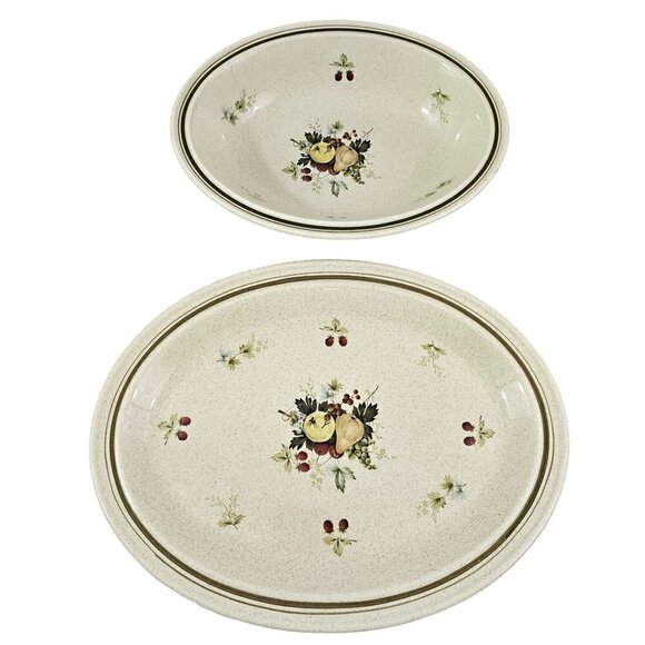 Royal Doulton Lambethware LS 1015 Serving Platter & Oval Dish – 2 Piece Set - Picture 1 of 16